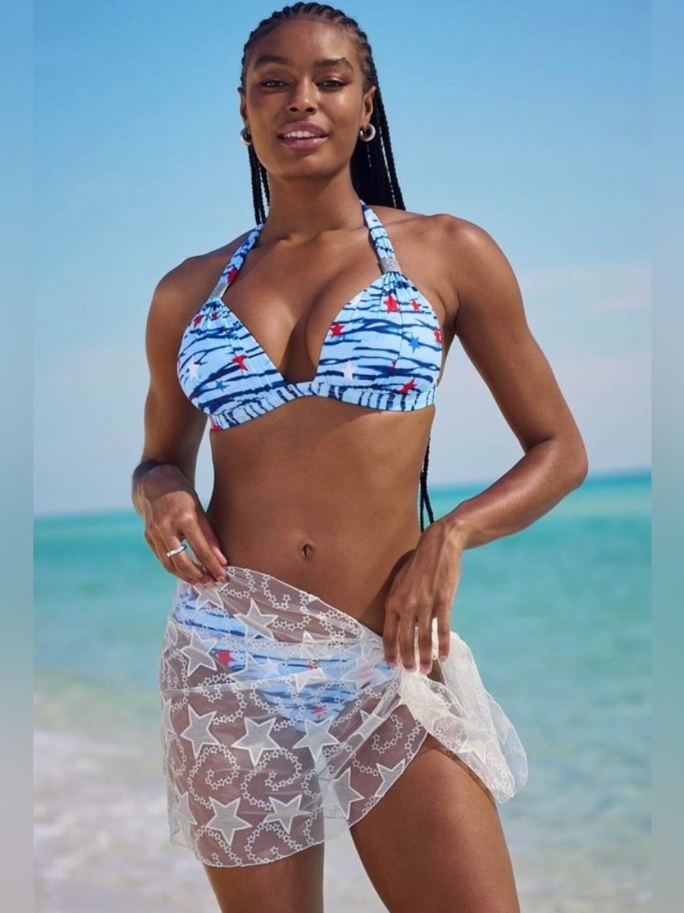 VENUS Shining Sea Stars Wrap Bikini Cover
Up Sarong